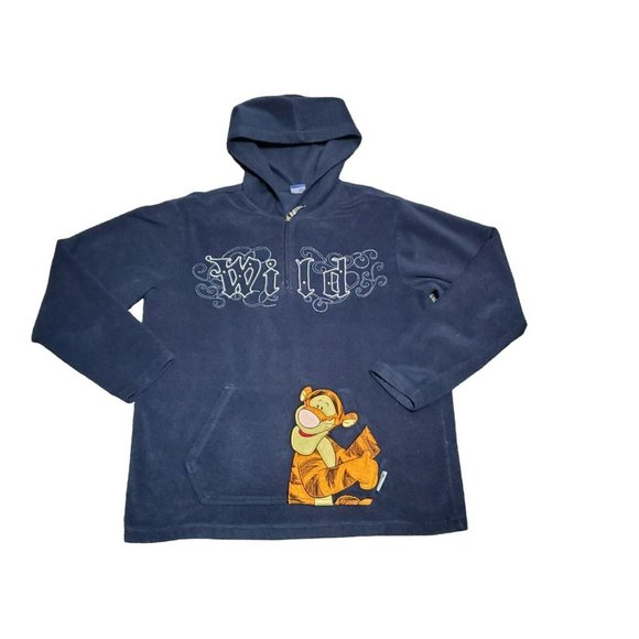 Disney Store Tigger Fleece Jacket Women's Size Medium‎ SZ M Embroidered - Picture 1 of 6